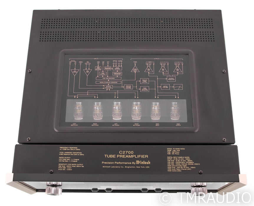 McIntosh C2700 Stereo Tube Preamplifier; Remote; DAC; MM / MC Phono; C-2700
