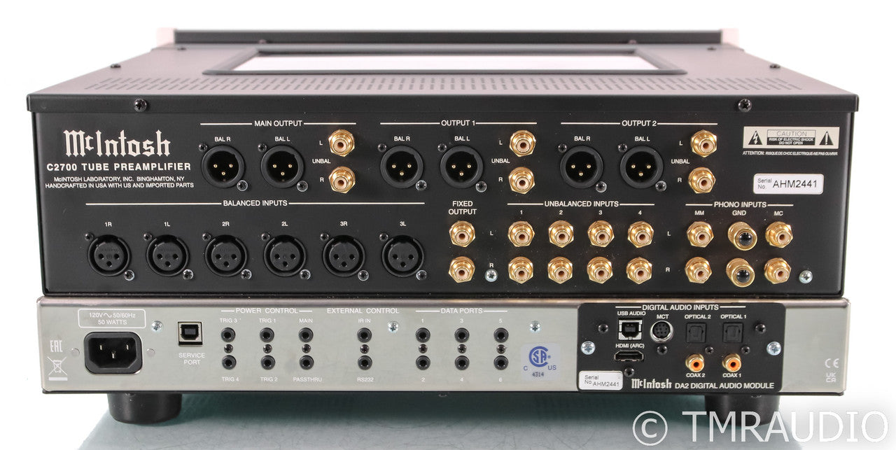 McIntosh C2700 Stereo Tube Preamplifier; Remote; DAC; MM / MC Phono; C-2700
