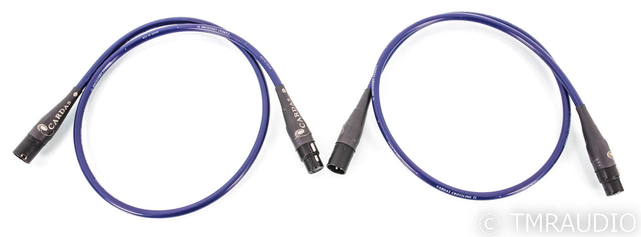 Cardas Crosslink 1I XLR Cables; 1m Pair Balanced Interconnects (Open Box)