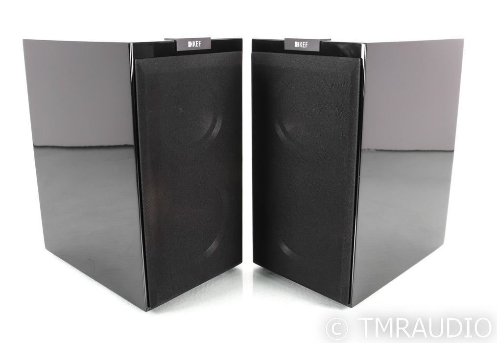 KEF R300 Bookshelf Speakers; R-300; Black Pair