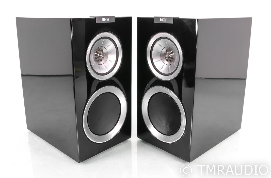 KEF R300 Bookshelf Speakers; R-300; Black Pair