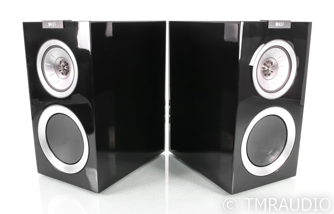 KEF R300 Bookshelf Speakers; R-300; Black Pair
