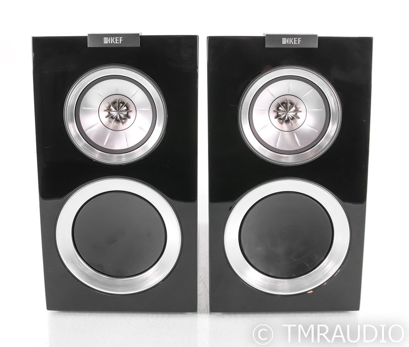 KEF R300 Bookshelf Speakers; R-300; Black Pair