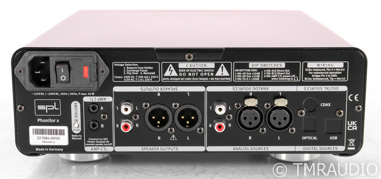 SPL Phonitor X Headphone Amplifier; Red
