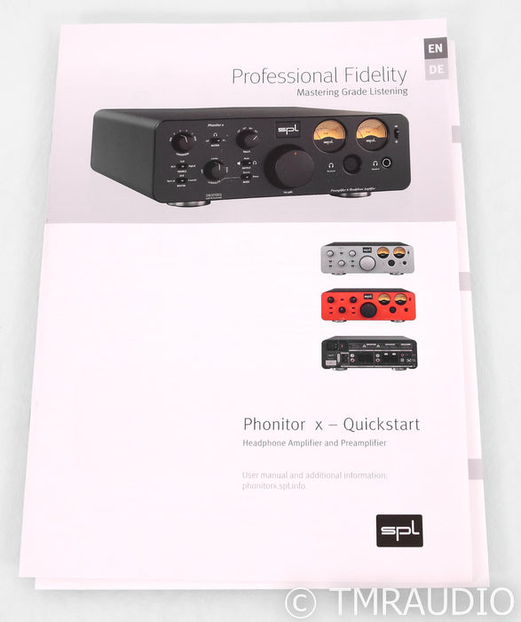 SPL Phonitor X Headphone Amplifier; Red