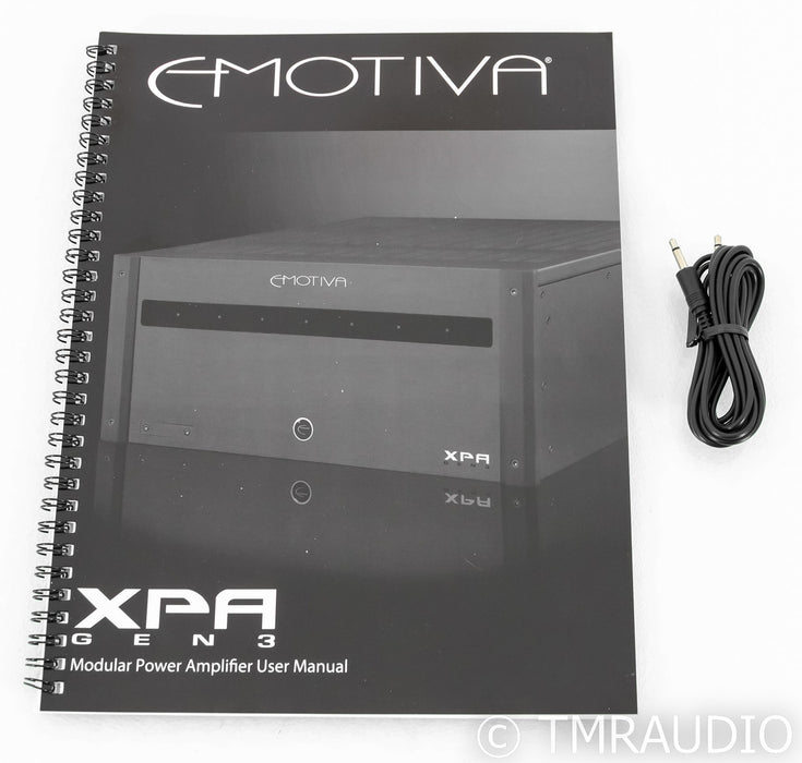 Emotiva Differential Reference 2 Stereo Power Amplifier; XPA Gen 3; DR2