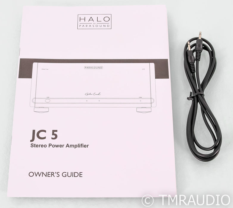 Parasound Halo JC5 Stereo Power Amplifier; JC-5; Black