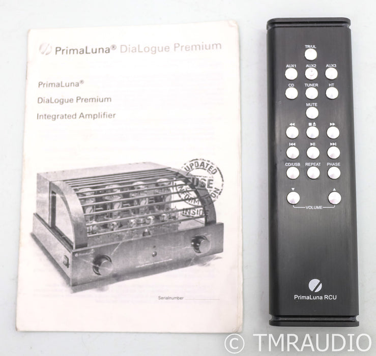 PrimaLuna DiaLogue Premium Stereo Tube Integrated Amplifier; Silver; Remote