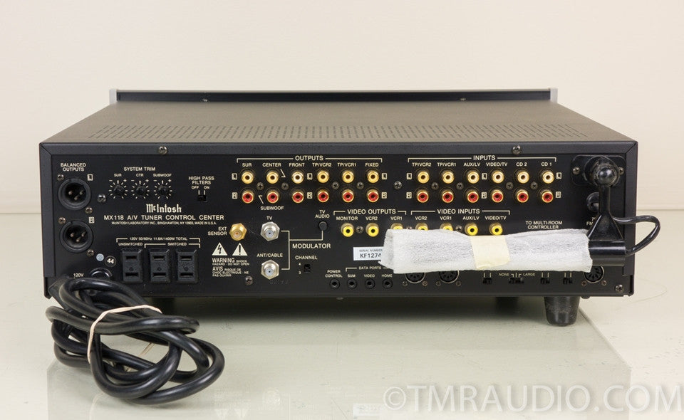McIntosh MX118 A/V Tuner Control Center / Preamplifier