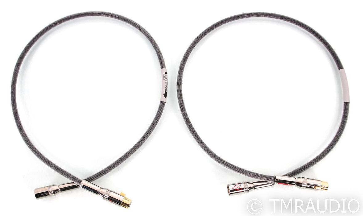 Shunyata Research Venom XLR Cables; 1m Pair Balanced Interconnects