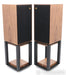 Wharfedale Linton 85th Anniversary Bookshelf Speakers; Walnut Pair w/ Stands