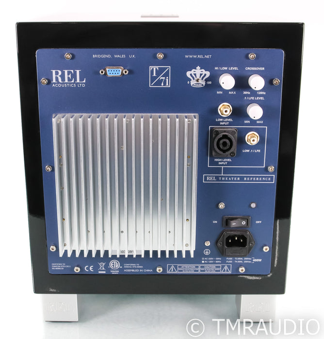 REL T/7i 8" Powered Subwoofer; Black