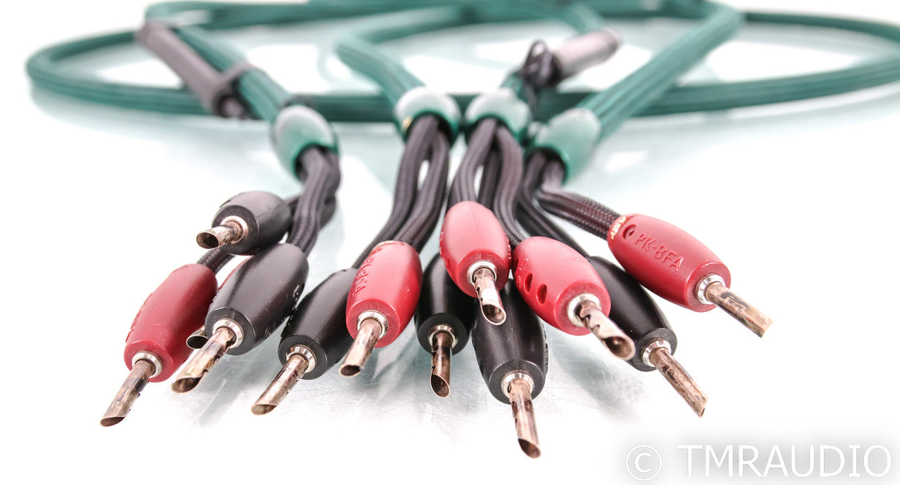 AudioQuest Pikes Peak Bi-Wire Speaker Cables; 3m Pair; 36v DBS