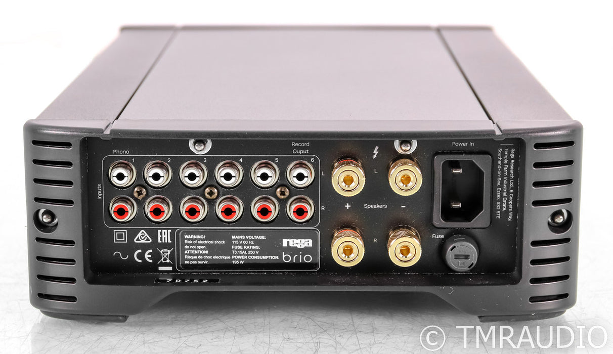 Rega Brio Integrated Amplifier; Black (Open Box)
