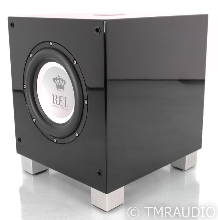 REL T/7i 8" Powered Subwoofer; Gloss Black