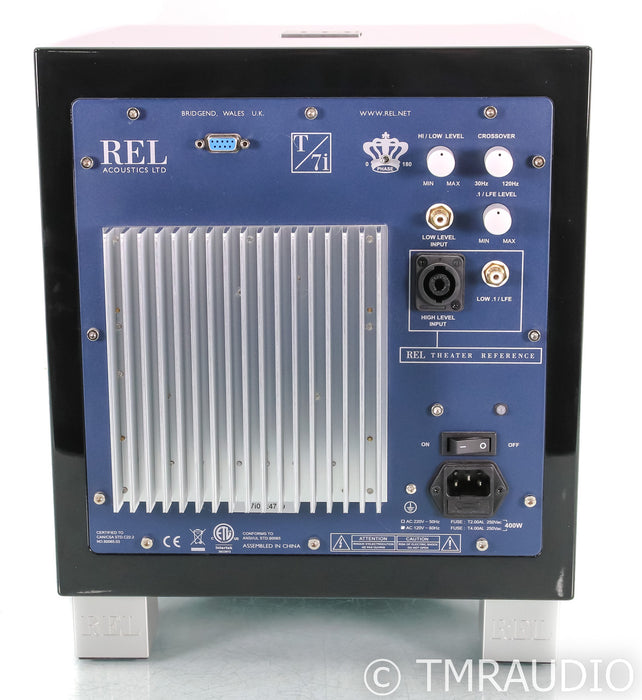 REL T/7i 8" Powered Subwoofer; T7I; Piano Black