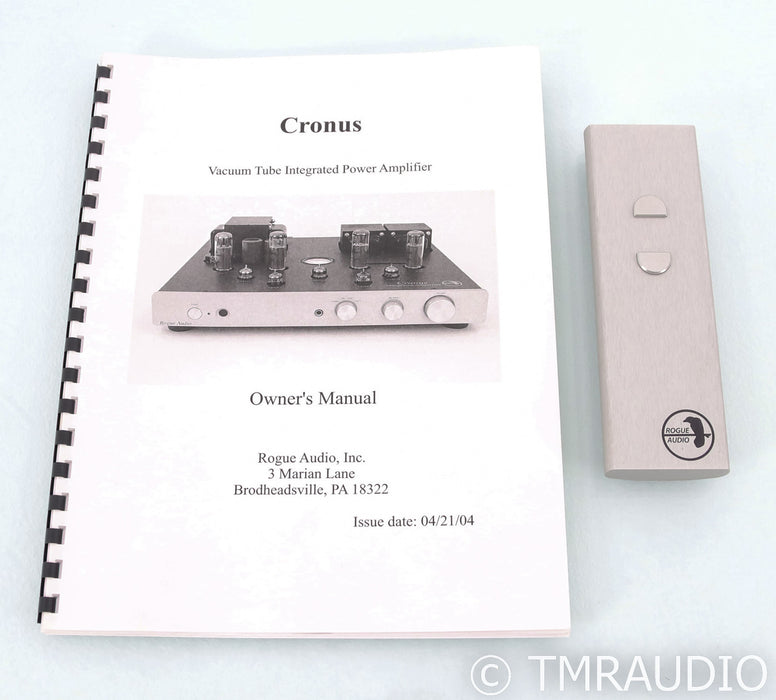 Rogue Audio Cronus Magnum Stereo Tube Integrated Amplifier; Remote; MM; Silver