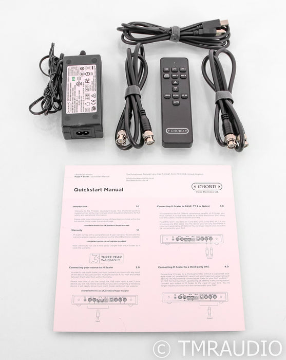 Chord Electronics Hugo Mscaler Digital Upsampler; Remote; USB; Black