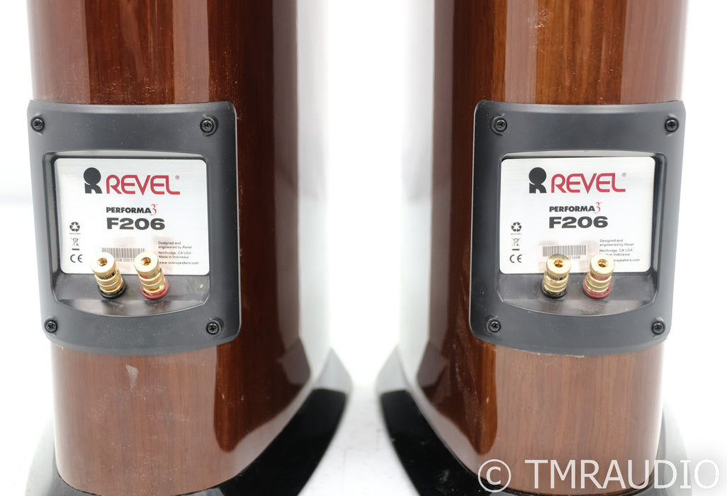 Revel Performa3 F206 Floorstanding Speakers; High Gloss Walnut Pair; F-206