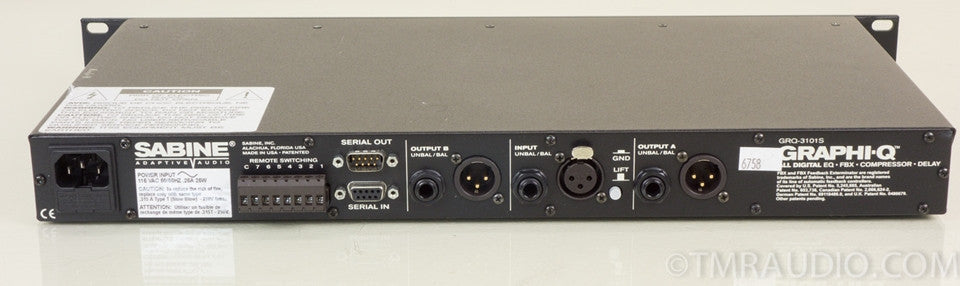 Sabine GRQ-3101S Graphi-q EQ / Compressor / Delay