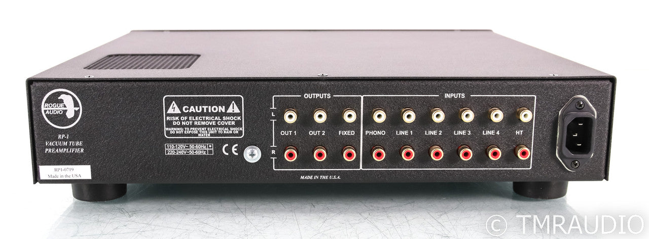 Rogue Audio RP-1 Stereo Tube Hybrid Preamplifier; RP1; MM / MC Phono; Remote