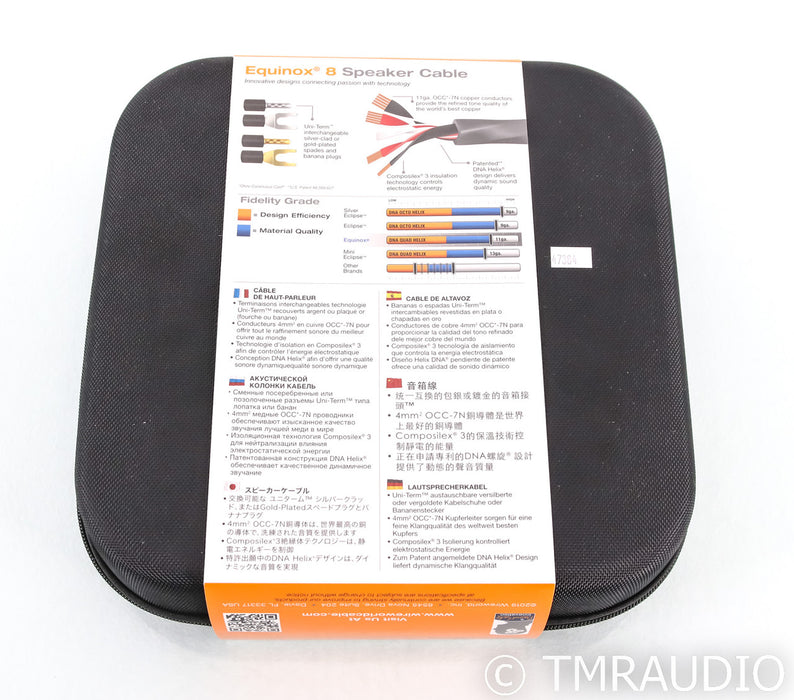 WireWorld Equinox 8 Speaker Cables; 3.5m Pair (Unused)