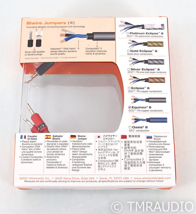 WireWorld Equinox 8 Jumper Cables; 6" Pair (New)