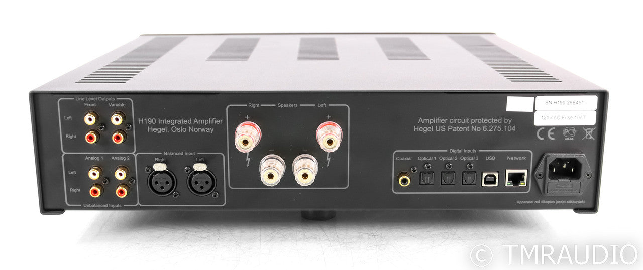 Hegel H190 Stereo Integrated Amplifier; Remote; DAC; Wireless; H-190