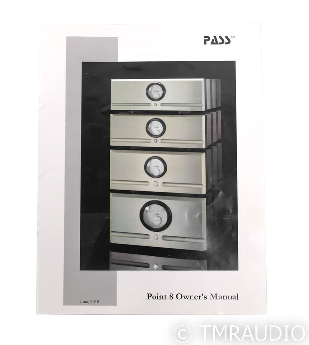 Pass Labs XA-160.8 Mono Power Amplifier; Pair; XA160.8