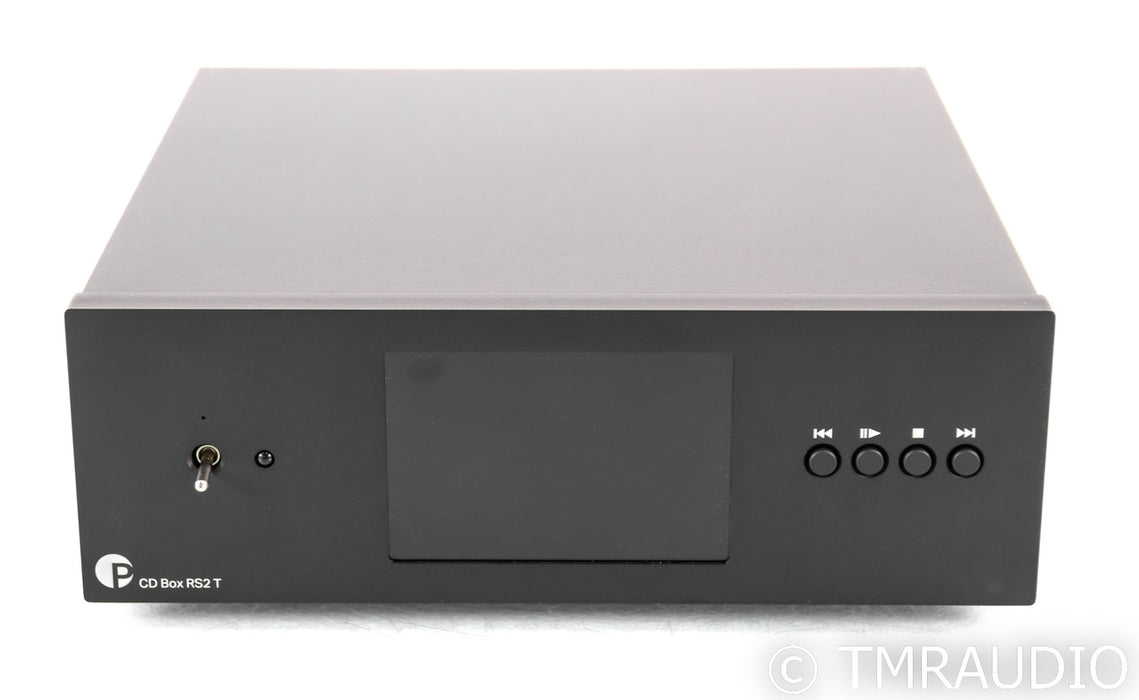 Pro-Ject CD Box RS2T CD Transport; LTA LPS+ Linear Power Supply; Black; Remote