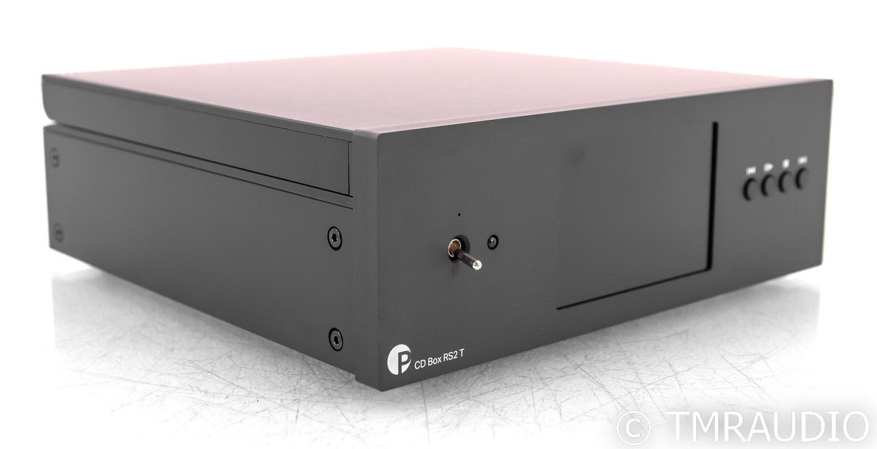 Pro-Ject CD Box RS2T CD Transport; LTA LPS+ Linear Power Supply; Black; Remote