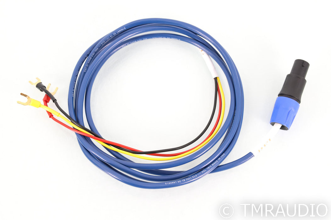 REL Bassline Blue Speakon Subwoofer Cable; 3m; Speakon to Spades
