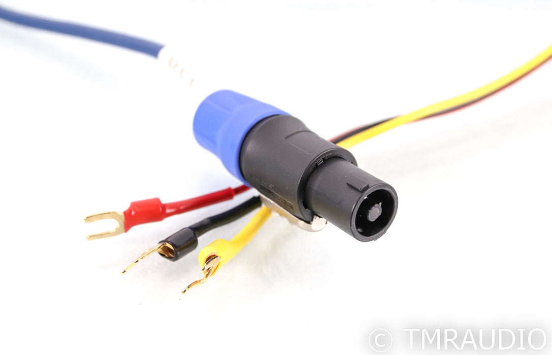 REL Bassline Blue Speakon Subwoofer Cable; 3m; Speakon to Spades
