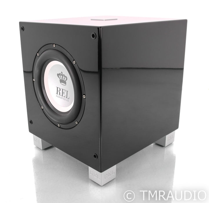REL T/7i 8" Powered Subwoofer; Piano Black; T7i