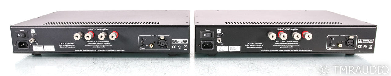 PS Audio Stellar M700 Mono Power Amplifier; Black Pair (Used)