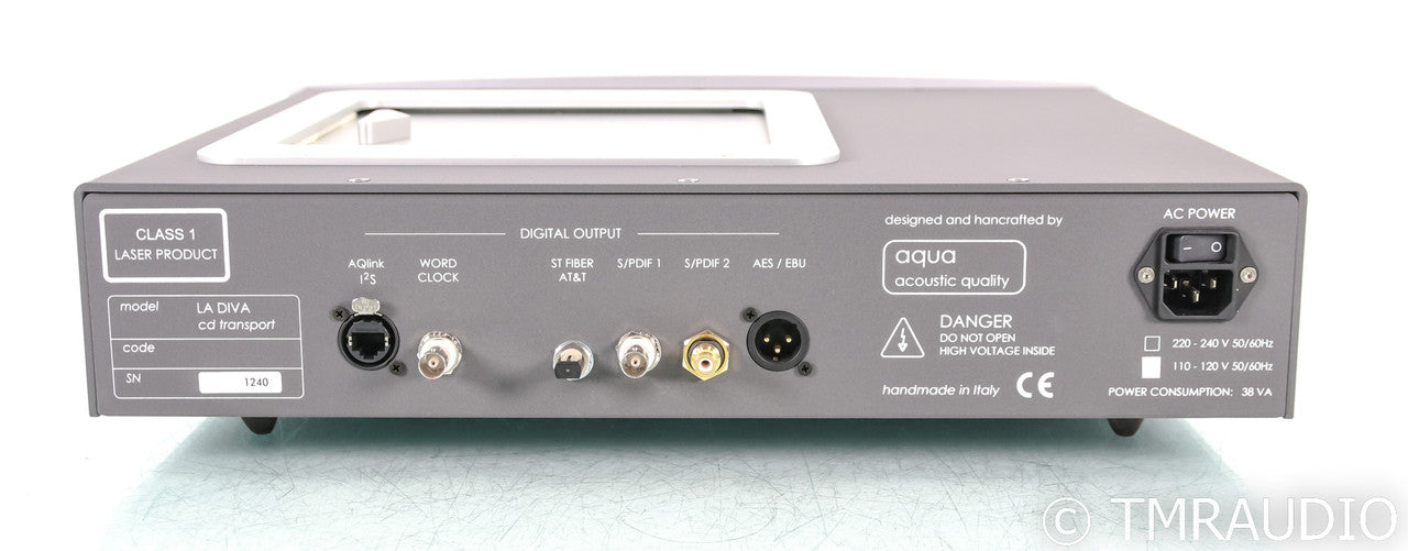Aqua La Diva CD Transport; Silver, Remote