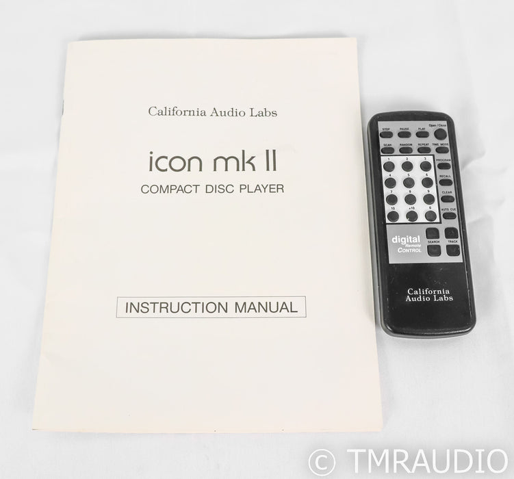 California Audio Labs Icon Mk.II CD Player; Remote; HDCD