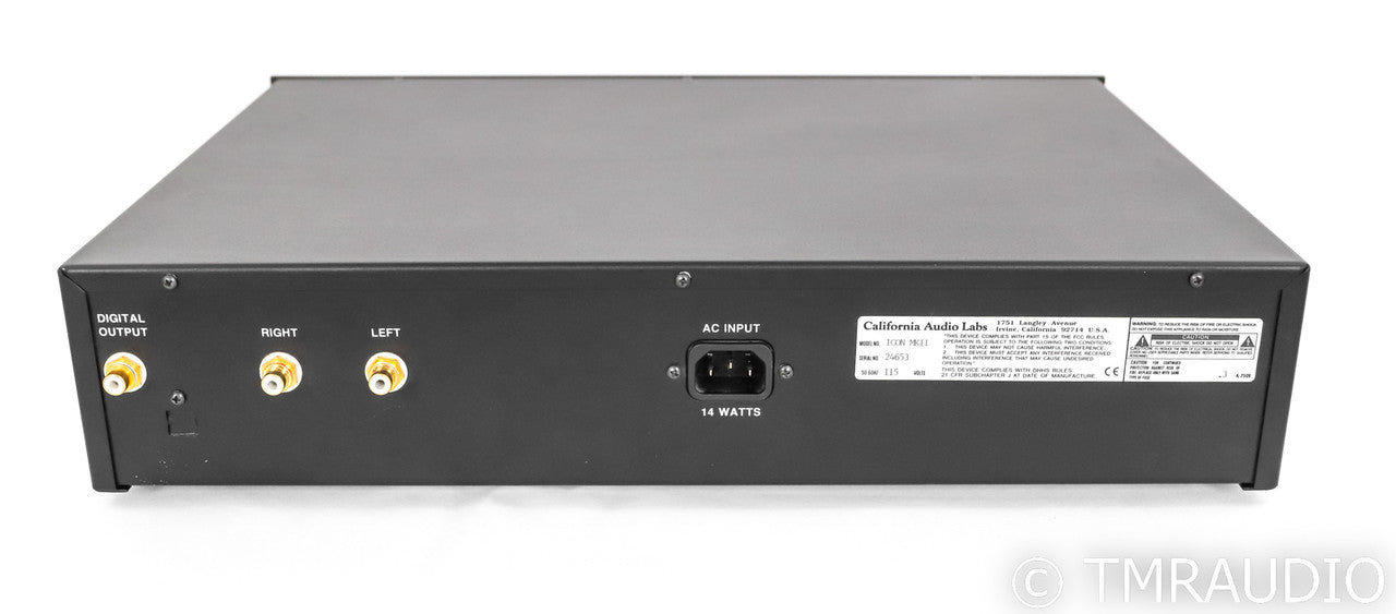 California Audio Labs Icon Mk.II CD Player; Remote; HDCD