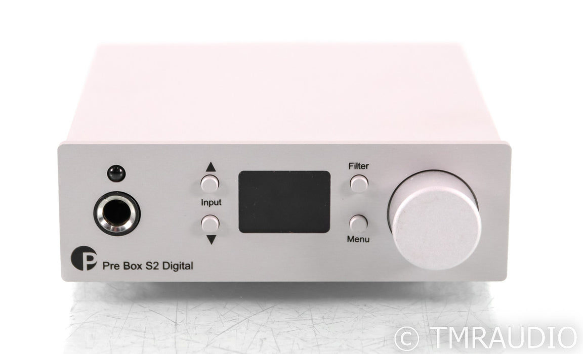 Pro-Ject Audio Pre Box S2 Digital DAC; D/A Converter; Silver; Remote