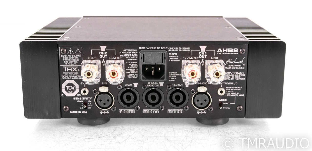 Benchmark AHB2 Stereo Power Amplifier; Black (Open Box)