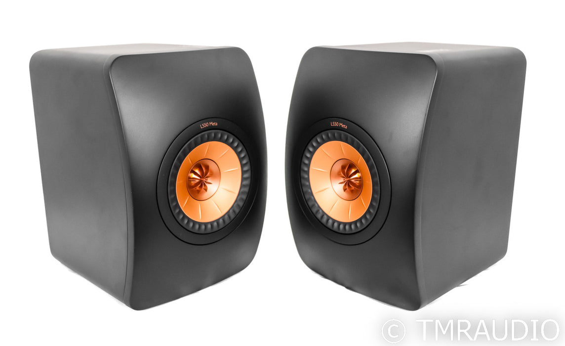 KEF LS50 Meta Bookshelf Speakers; LS-50; Black Pair