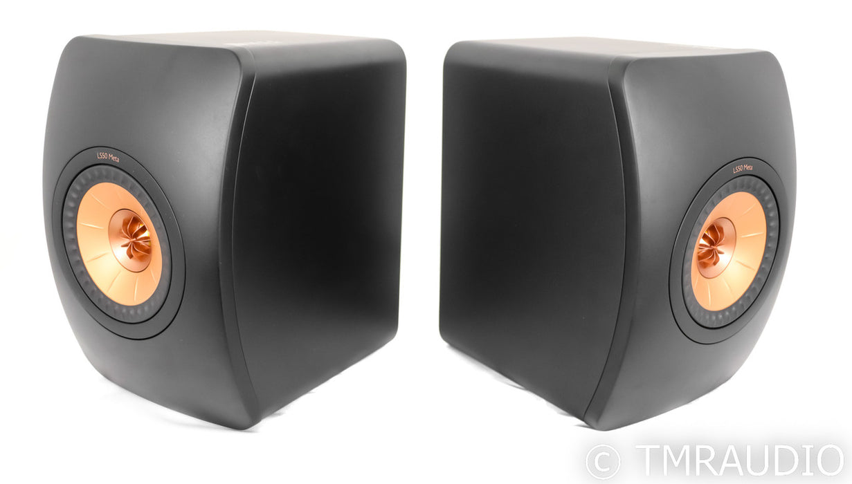 KEF LS50 Meta Bookshelf Speakers; LS-50; Black Pair