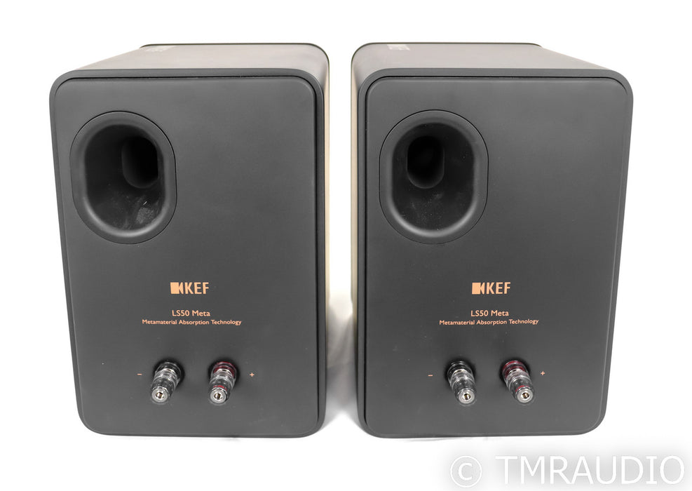 KEF LS50 Meta Bookshelf Speakers; LS-50; Black Pair