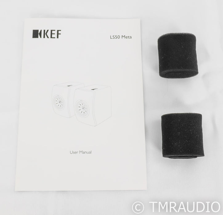 KEF LS50 Meta Bookshelf Speakers; LS-50; Black Pair