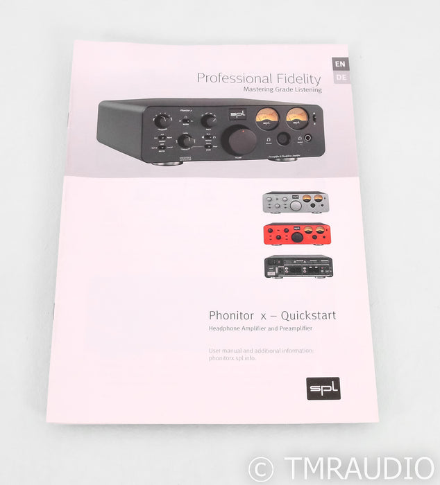 SPL Phonitor X Headphone Amplifier / Preamplifier; Black