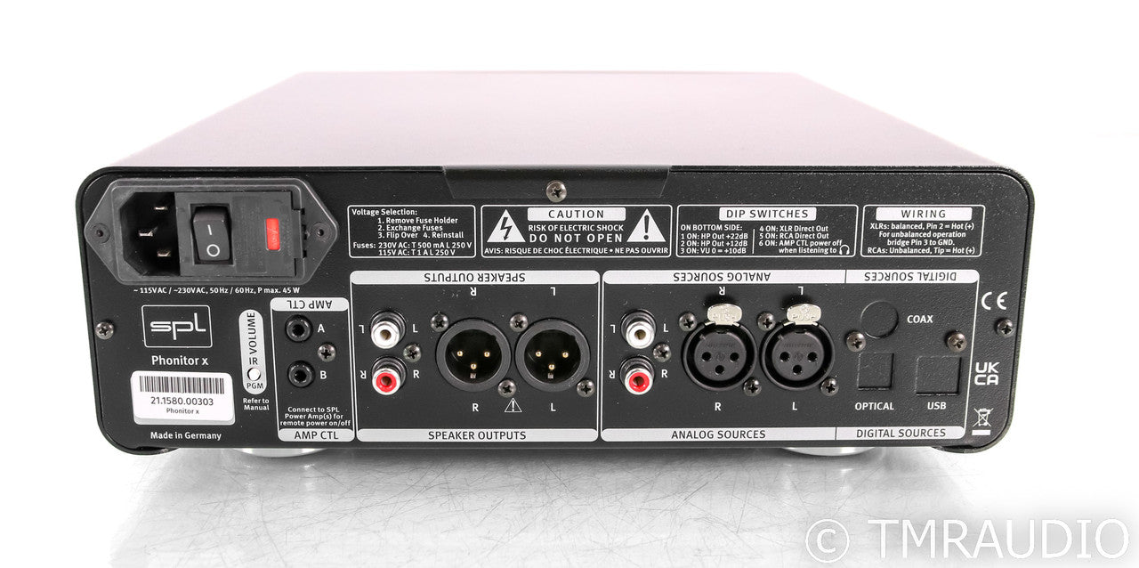 SPL Phonitor X Headphone Amplifier / Preamplifier; Black