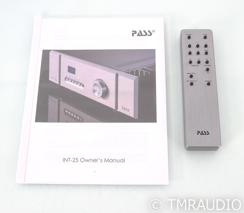 Pass Labs INT-25 Stereo Integrated Amplifier; Silver; Remote