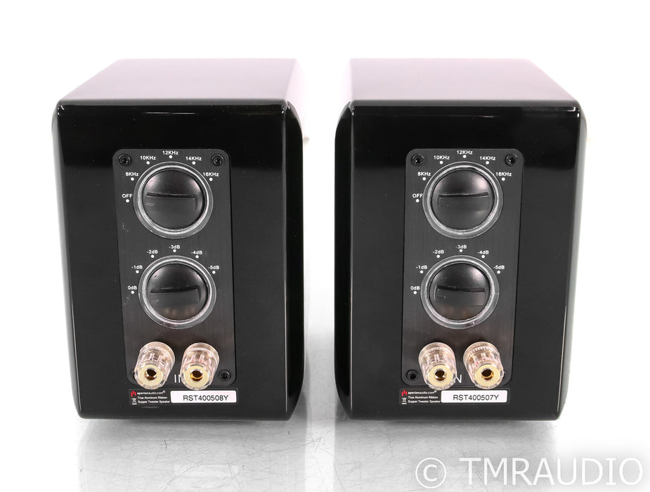Aperion Audio Aluminum Ribbon Super Tweeter Speaker; Gloss Black Pair