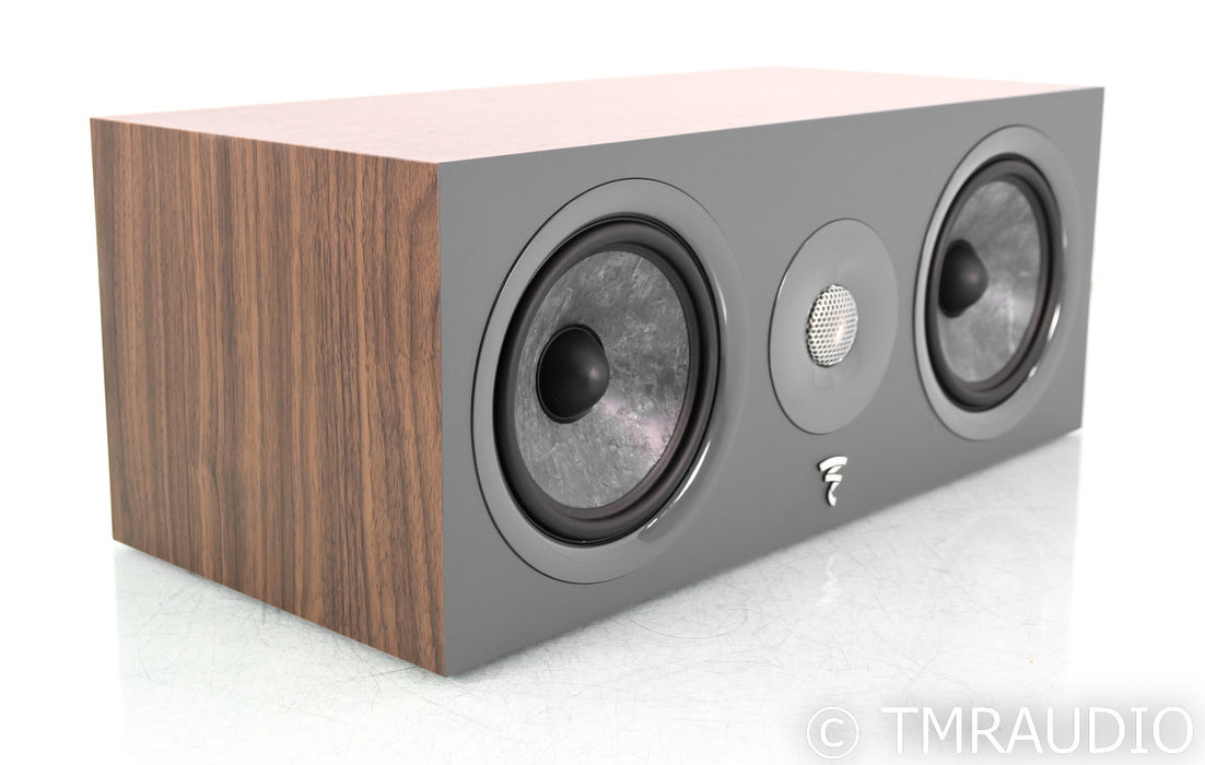 Focal Chora Center Channel Speaker; Dark Wood