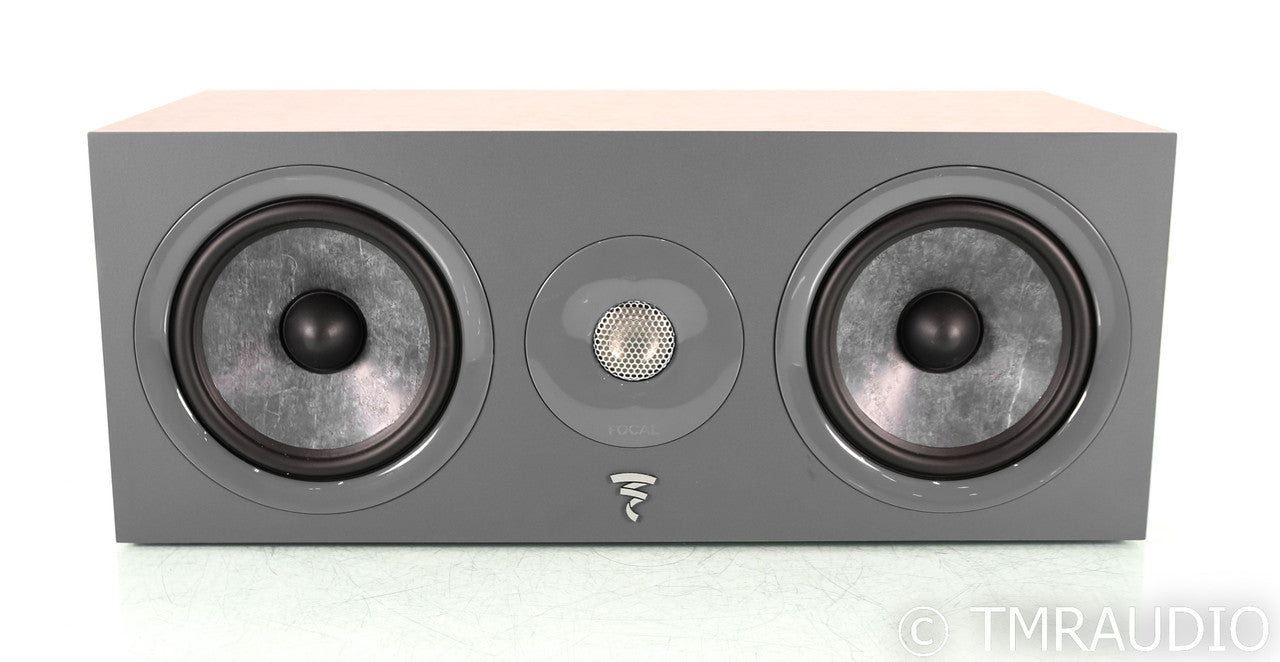 Focal Chora Center Channel Speaker; Dark Wood
